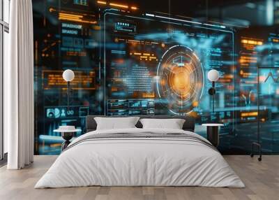 information and modern technologies. Wall mural