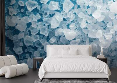 sea salt blue background. Wall mural