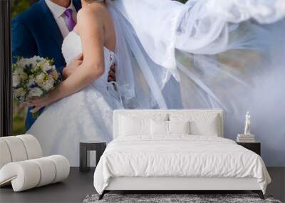 wedding couple Wall mural