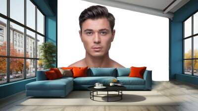 Attractive youthful male is expressing confidence Wall mural