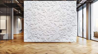 Plaster background floral pattern Wall mural