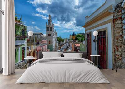 View of Santo Domingo streets Wall mural