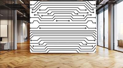 abstract background Electrical Circuit Symbols vector Wall mural