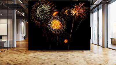 Fireworks to celebrate Independence Day Wall mural