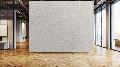 seamless white leather texture Background with texture of white leather white cow skin background Wall mural