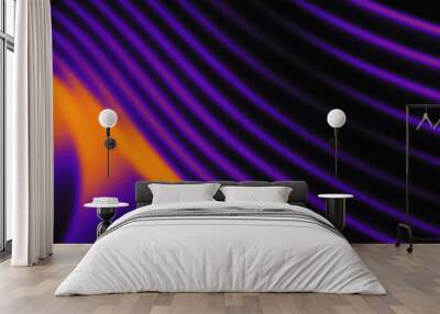 abstract gradient with thermal heatmap effect and grain texture, futuristic background Wall mural