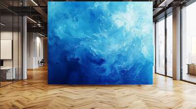 Abstract Blue Background, Generative AI Illustration Wall mural