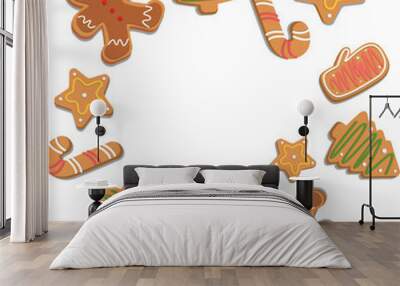 gingerbread cookies collection Wall mural