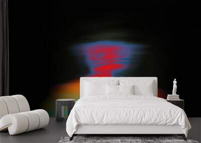 retro vibrant gradient background with thermal heatmap effect and grain texture Wall mural