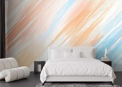 Abstract pastel diagonal stripes create a soft, calming background for design work or creative projects Wall mural