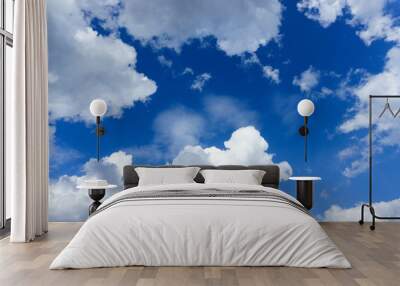 beauty clear blue sky with cloud for background Wall mural