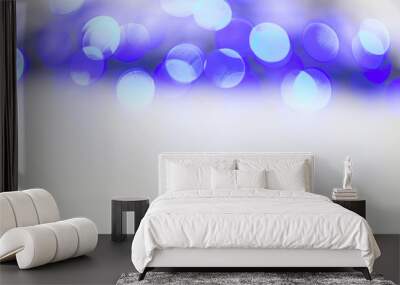 Black and white bokeh background with space for text Wall mural