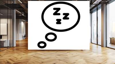 Sleep Icon Vector Symbol Design Illustration Wall mural