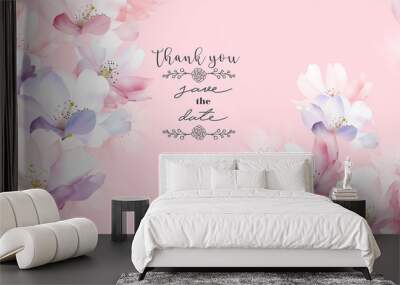 Elegant rose flower Wall mural