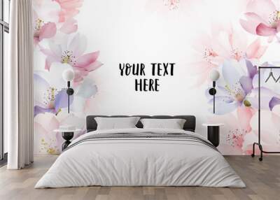 Elegant rose flower Wall mural