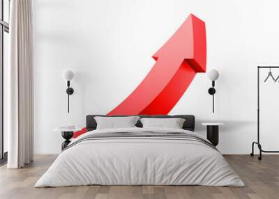 arrow curve up Wall mural