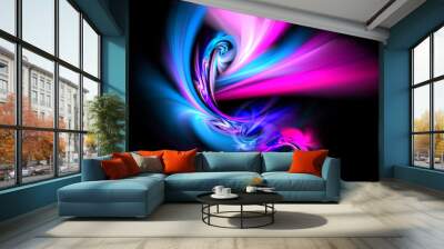 art of dancing rays Wall mural