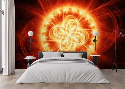 fire chaos rays Wall mural