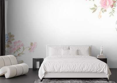 Watercolor floral collection Wall mural