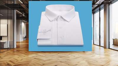 White shirt in a color background Wall mural