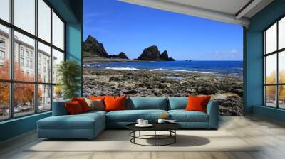 Beach view at Lanyu in Taiwan Wall mural