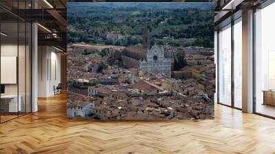 Beautiful view of the Cattedrale of the Santa Croce in Firenze Wall mural