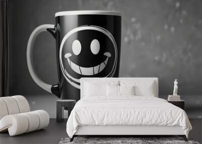 black and white mug Wall mural