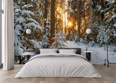 winter landscape Wall mural