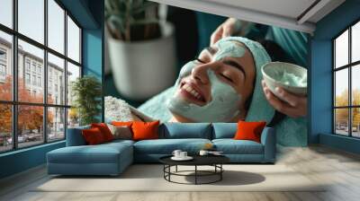 The spa facial treatment Wall mural