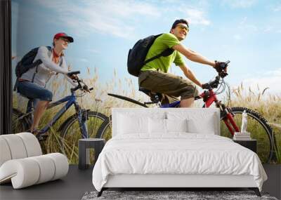 cycling in summertime Wall mural