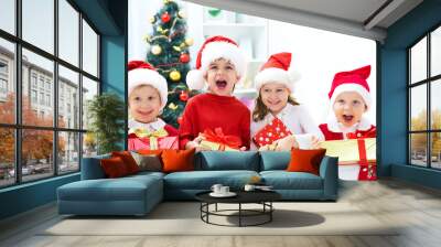 funny christmas company Wall mural