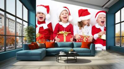 Funny christmas company Wall mural