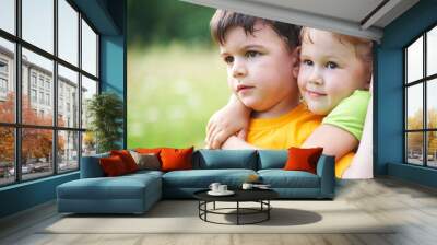 Little siblings Wall mural