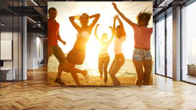 party on the beach Wall mural