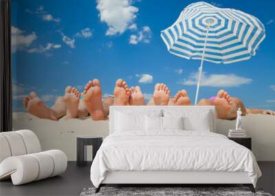 relax on the beach Wall mural