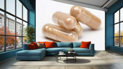 Stack of natural supplement Wall mural