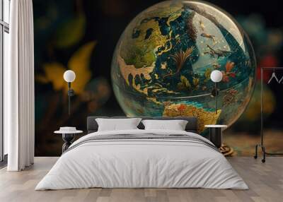 World map Wall mural