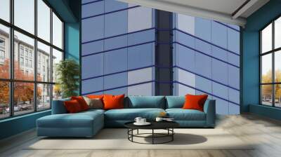 modern office building in blue Wall mural