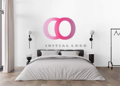 CO Initial Logo for your startup venture Wall mural