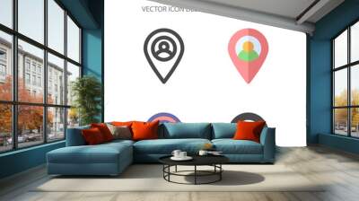 user icon. for your web site design, logo, app, UI. Vector graphics illustration and editable stroke. EPS 10. Wall mural