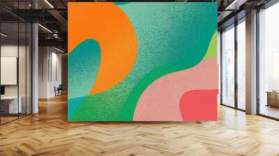 Vivid Summer Vibes: Grainy Gradient Poster Art Wall mural