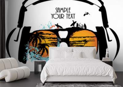 summer illustration Wall mural