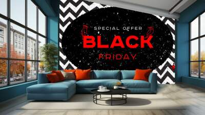 coll geometric poster for black friday sale Wall mural