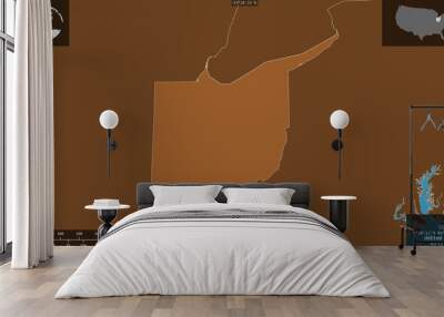 Ohio, United States - composition. Pattern Wall mural