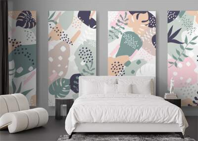 Set of vector banners with abstract ornament	 Wall mural