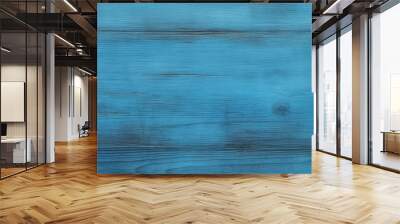 blue wood paint grunge texture, fancy vintage Christmas  background, Generative AI Wall mural