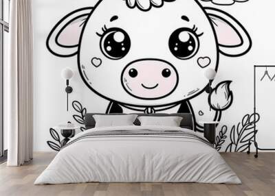 Cow Wall mural