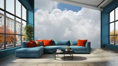 blue sky with cloud. natural background with copy space. Wall mural