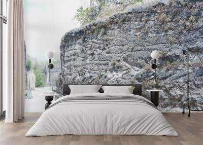 steep and high cliffs Wall mural