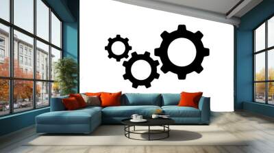 three industry wheels. industry wheel concept Wall mural